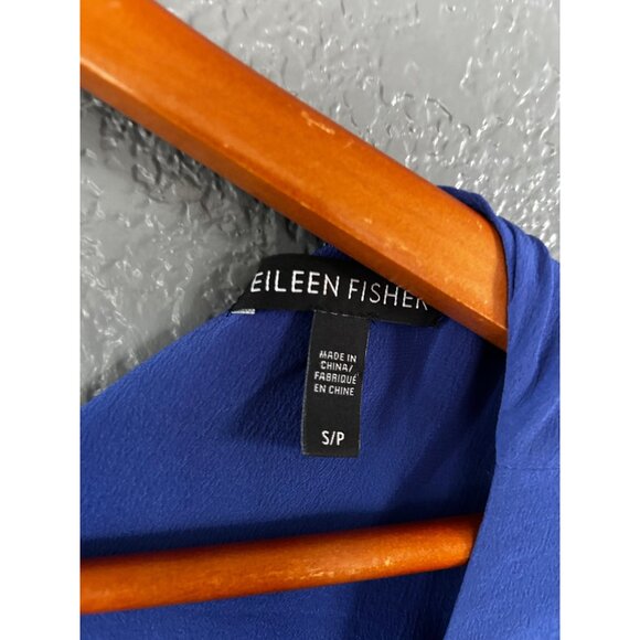 Eileen Fisher Layered Asymmetrical Silk Shift Dress Women’s Size SMALL - Picture 2 of 4